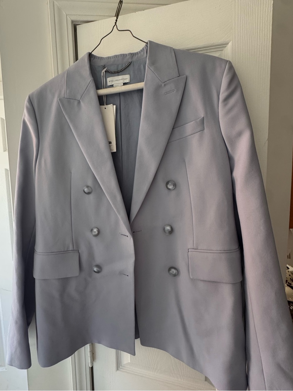 Stella McCartney Lavender Double-Breasted Blazer